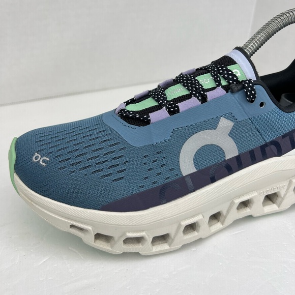 On Cloudmonster Womens Size 6M Dust/Vapor 61.98081 Worn 1x Indoors 99% New - Picture 12 of 16